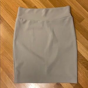 LuLaRoe Cassie skirt 2XL Textured gray solid